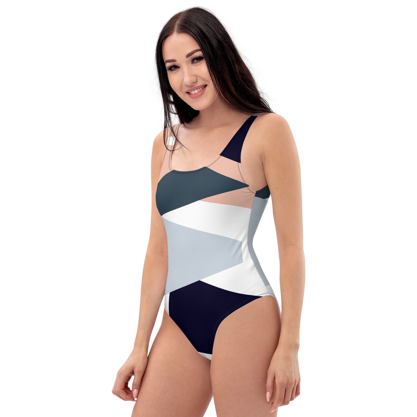 Essentials Geometric One-Piece Swimsuit