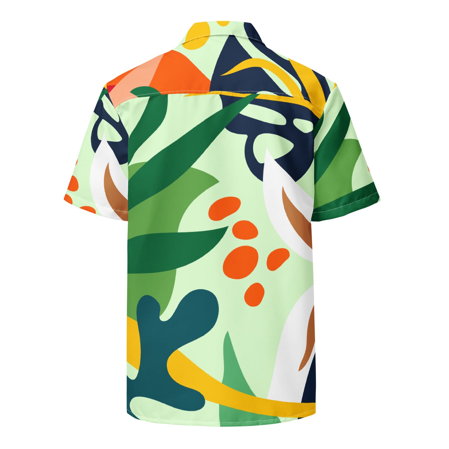 Botanical Green Button Down Tee