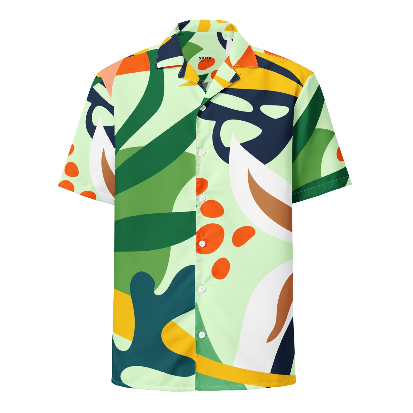 Botanical Green Button Down Tee