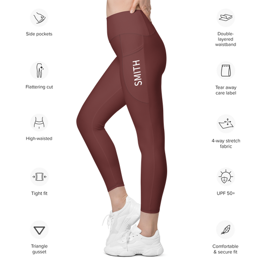 Essentials Maroon Leggings