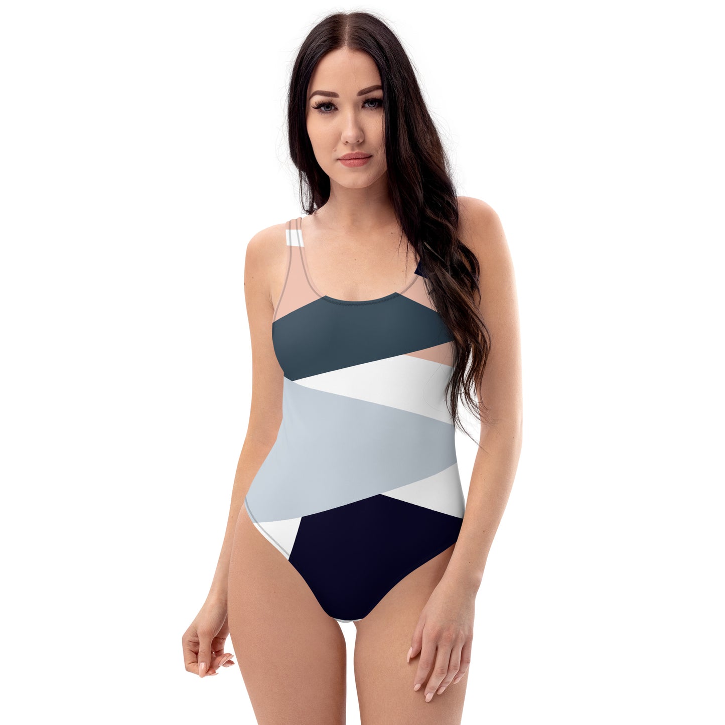 Essentials Geometric One-Piece Swimsuit